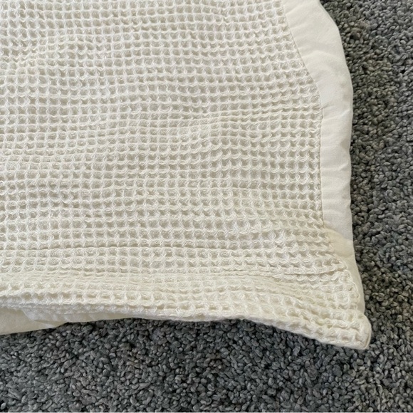 Parachute white waffle knit extra long sham pillow covers set of two - Picture 6 of 6